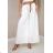 Kalhoty dlouhé letní s páskem dámské (S/M/L ONE SIZE) ITALSKÁ MÓDA IMD25151