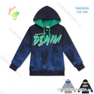Sweatshirt mit Reißverschluss für Kindermädchen (98-128) KUGO WM0869