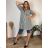 Striped shirt 3/4 long sleeve women (uni xs-m) (uni XL/XXL) ITALSKÁ MODA IM120162 44/46/48 beige