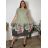 Elegante Hose mit Gürtel für Damen (S/M/L ONE SIZE) ITALIAN FASHION IM425057  žlutá