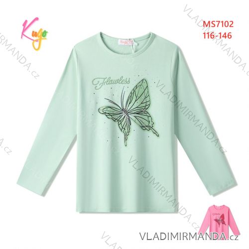 Children's girl's weak zip sweatshirt (98-128) KUGO GM8661