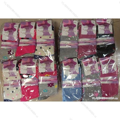 Socks of a Little Girl Girls (26-35) LOOKEN LOOK25ZTY-8929