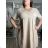 Short summer dress short sleeve women's oversized (40/42/44 ONE SIZE) ITALIAN FASHION IMD25022