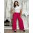 Kalhoty dlouhé letní dámské BETA (S/M/L ONE SIZE) ITALSKÁ MÓDA IM425463/DU S/M/L Černá