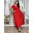 Women's long summer ribbed short sleeve dress (XS/S/M/L ONE SIZE) ITALIAN FASHION IMSM25128