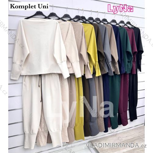 Souprava tepláková mikina dlouhý rukáv a tepláky dlouhé dámské (S/M/L ONE SIZE) IMWDL252727