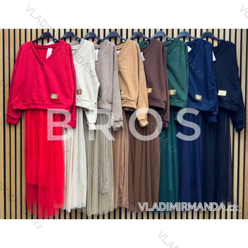 Women's stretch trousers long (S / M ONE SIZE) ITALIAN FASHION IMWB221597