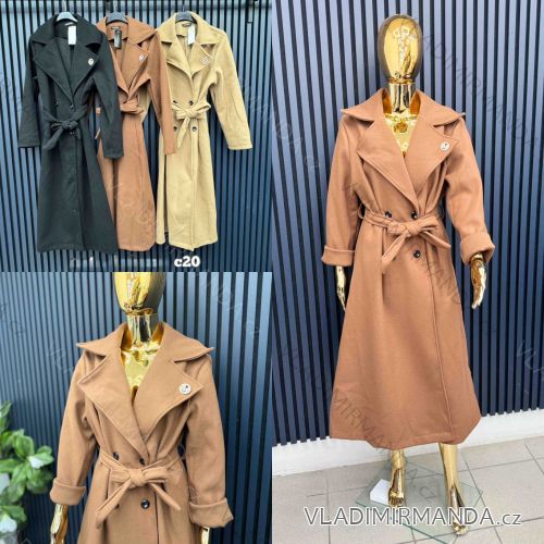 Kabát dlhý rukáv dámsky (S/M/L ONE SIZE) TALIANSKA MÓDA IMWCA252784