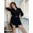 Women's Long Long Sleeve Extended Tunic (L / XL ONE SIZE) ITALIAN FASHION IMD211117