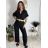 Women's Long Sleeve Hoodie Dress (S / M ONE SIZE) ITALIAN FASHION IMWA216095