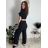 Women's Long Sleeve Hoodie Dress (S / M ONE SIZE) ITALIAN FASHION IMWA216095