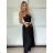 Sukňa dlhá s opaskom dámska (S/M/L ONE SIZE) TALIANSKA MÓDA IMM25M7755/DU hnědá čokoládová S/M/L