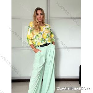 Langes Sommerkleid mit gerippten Kurzarm für Damen (XS/S/M/L EINHEITSGRÖSSE) ITALIAN FASHION IMSM25128