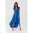 Langes Party-Kurzarmkleid für Damen (36-56) POLISH FASHION PMLMR23SELENA-2 Königsblau 38