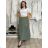 Women's Warm Long Sleeve Dress (L / XL ONE SIZE) ITALIAN FASHION IM421MIA S / M / L green khaki