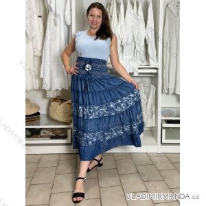 Šaty alá Sukně dlouhá letní dámská STAR (S/M/L ONE SIZE) ITALSKÁ MÓDA IMPEM251111