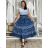 Women's Long Summer Short Sleeve Dress (S/M ONE SIZE) ITALIAN FASHION IMPEM23VA715
