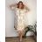 Women's Plus Size Oversize Short Sleeve Tunic (42/58 ONE SIZE) ITALIAN FASHION IMBM24053
