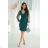 Langärmliges Abendkleid für Damen (36-46) POLISH FASHION PMLBC25324-07 Smaragdgrün 46