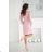 Women's long sleeve formal dress (36-46) POLISH FASHION PMLBC25324-07 rose old rose 44