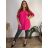 Elegantes Damen-Partykleid mit langen Ärmeln (S/M ONE SIZE) ITALIAN FASHION IM322STELA