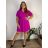 Long casual short sleeve women's dress, oversized (42/44/46 ONE SIZE) ITALIAN FASHION IMD2525370