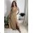 Šaty elegantní společenské dlouhé na ramínka dámské Patricie (XS/S/M/L ONE SIZE) ITALSKÁ MÓDA IM322045/DR -   růžová fuchsiová -   M/L