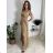 Šaty elegantní společenské dlouhé na ramínka dámské Patricie (XS/S/M/L ONE SIZE) ITALSKÁ MÓDA IM322045/DR -   růžová fuchsiová -   M/L