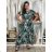 Šaty dlhé letné krátky rukáv dámske LUSISA (S/M/L ONE SIZE) TALIANSKA MÓDA IMPEM2555620-5/DUR S/M/L zelená
