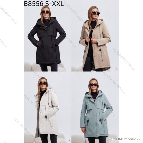 Bunda podzimní s kapucí na zip dlouhý rukáv dámská (S - 2XL) SWEST IMWSW25B8556