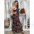 Long summer dress with straps for women (S/M ONE SIZE) ITALIAN FASHION IMPEM2455618