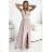 Langes ärmelloses Abendkleid für Damen SUSAN (L,XL) ITALIAN FASHION NUM254902/DR XL beige