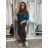 Plus Size Women's Long Stretch Pants (XL/2XL ONE SIZE) ITALIAN FASHION IMC22810