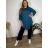 Shirt 3/4 sleeve ladies strip (4XL/5XL ONE SIZE) ITALSKÁ MÓDA IM422026