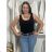 Sommer-Tanktop für Damen (L/XL ONE SIZE) ITALIAN FASHION IMM23M071 S / M / L schwarz