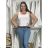 Sommer-Tanktop für Damen (L/XL ONE SIZE) ITALIAN FASHION IMM23M071 S / M / L schwarz