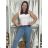 Sommer-Tanktop für Damen (L/XL ONE SIZE) ITALIAN FASHION IMM23M071 S / M / L schwarz