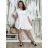 Košeľové šaty 3/4 rukáv dámska (S/M/L ONE SIZE) TALIANSKA MODA IMSM251135