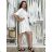Košeľové šaty 3/4 rukáv dámska (S/M/L ONE SIZE) TALIANSKA MODA IMSM251135