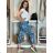 Nohavice strečové dlhé dámske (S/M/L ONE SIZE) TALIANSKA MODA IM424274/DR S/M/L čierna
