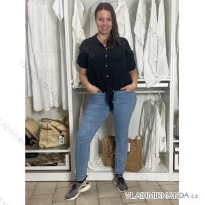 Kurzärmliges Oversize-T-Shirt für Damen (S/M/L EINHEITSGRÖSSE) ITALIAN FASHION IMWF25002