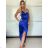Women's elegant evening dress with straps (S/M ONE SIZE) ITALIAN FASHION IM3222IM322MONICA0 -   Dark turquoise
,   S/M