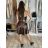 Women's elegant party long sleeve dress (S/M ONE SIZE) ITALIAN FASHION IM322282