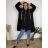 Women's long-sleeved, lightweight, zipped hooded sweatshirt, oversized (52/54/56 ONE SIZE) ITALIAN FASHION IMC25359 54/56/58 Brown