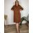 Cardigan dlouhý bavlněný 3/4 dlouhý rukáv dámský nadrozměr (52/54/56 ONE SIZE) ITALSKÁ MÓDA IM425550