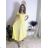 Langes, lässiges Kurzarmkleid für Damen (XS/S/M Einheitsgröße) ITALIAN FASHION IMD2525369 žlutá XS/S/M