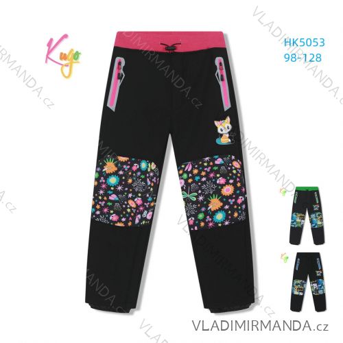 Long softshell warm trousers for children's boys and girls (98-128) KUGO HK5053