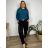 Ärmellose Jacke mit langen Ärmeln (uni sl) ITALIENISCHE Mode IMC17326 44/46/48 schwarz