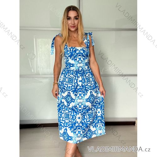 Kurzärmliges Sommer-Freizeitkleid für Damen (S/M/L EINHEITSGRÖSSE) ITALIAN FASHION IMWGB25022