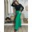Elegant long women's pants (UNI S-L) ITALIAN FASHION IMD23417 -   green -   M / L